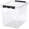 Úložný box, plastový, 52 litrov, čierne úchytky, SMARTSTORE 