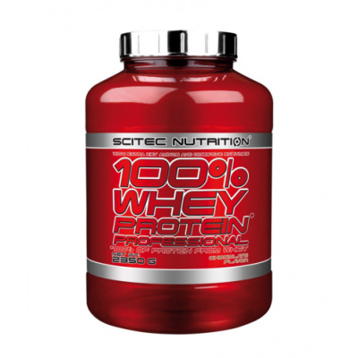 SciTec Nutrition 100% Whey Protein Professional Balení: 2350g, Příchuť: Jahoda