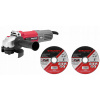 Brúska Worcraft AG08-125P, 710W, 125 mm, M14, uhlová, PROMO + 2 kotúče