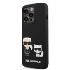Karl Lagerfeld puzdro gumené Apple iPhone 14 Pro KLHMP14LSSKCK čierne