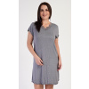 Vienetta Dámska nočná košeľa s krátkym rukávom Pavlína Farba: Sivá, Veľkosť: 3XL