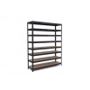Policový regál Trestles RH 2200x1400x500, nosnosť 2000 kg, 8 políc Farba: čierna, Typ police: drevená MDF 5,4 mm