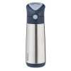 b.box Termoska na pitie so slamkou 500 ml - midnight