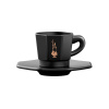Sada 4 šálok BIALETTI PERFETTO MOKA Porcelán 4x 75 ml Čierna