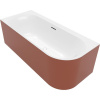VILLEROY & BOCH Loop & Friends voľne stojaca vaňa akrylátová (bez spoja medzi panelom a vaňou), pre pristavenie k stene - do ľavého rohu, odtok v strede, 1800 x 800 x 600 mm, Colour on Demand, Stone W