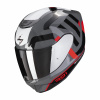 Moto přilba SCORPION EXO-391 AROK šedo/červeno/černá - Velikost L
