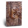 Budha hnedý obraz 58 cm - drevorezba
