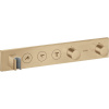 AXOR ShowerSolutions modul termostatu Select 530/90 s podomietkovou inštaláciou, pre 3 spotrebiče (vrchná sada), kartáčovaný bronz, 18356140