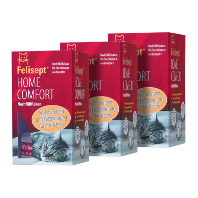 Felisept Home Comfort sada s antistresovým účinkom - Ekonomická sada: 3 plniace fľaštičky po 45 ml