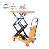 Mobilný hydraulický zdvíhací stôl, do 150 kg, doska 74 x 45 cm, dvojité nožnice