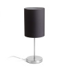 RENDL NYC/RON 15/20 stolná Pollycotton čierna/nikel 230V LED E27 15W