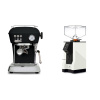 Ascaso Dream ONE, Dark Black + Eureka Mignon Perfetto, BL white