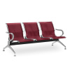 Rauman Kovová lavica do čakárne REST, 3-sedadlo, červená