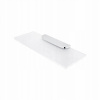 NIMCO NIKAU Polica do kúpeľne sklenená 30x11 cm, biela matná, chróm, NK 30091B-30-26