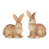 Zajíc - keramická figurka, hnědá, mix 2 druhů, cena za 1 ks