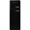 Smeg SMEG 50's RS kombinovaná lednice s mrazákem nahoře 222l/72l otv.levé 172x60 cm černá FAB30LBL6