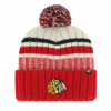 Pánska zimná čiapka Chicago Blackhawks NHL Long Range '47 CUFF KNIT Natural