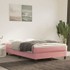 vidaXL Matrac s taštičkovými pružinami ružový 120x210x20 cm zamat - Ružová - 97592-209456