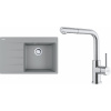 Set Franke G289ŠK (drez CNG 611-78 TL/7 Sivý kameň + batéria FC 6986.501 SMART GLENDA Celonerez) 114.0759.075