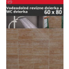 ZAVRZ Revízne dvierka š x v 60x75 cm-PUSH-Vodeodolné, na doske GlassRock, Ľavé ZAVRZ C++K600x750