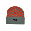 čiapka CHECKERED CUFF BEANIE, ALPINESTARS (modrá/oranžová)