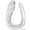 Dvojité realistické dildo King Cock Clear Large Double Trouble
