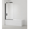 Swiss aqua technologies Vanová zástěna SAT 150x80 cm černá SATVZUNIKCT80