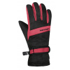 Detské lyžiarske rukavice Hannah MOJO JR black mel (red) Veľkosť: 5 - 6 let