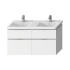 JIKA CUBITO PURE 128 x 46,7 x 68,3cm skrinka pod dvojumývadlo závesná, biela, H40J4274025001