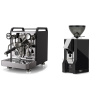Rocket Espresso Mozzafiato FAST V, black + Eureka Mignon Classico, CR black