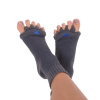 Adjustačné ponožky - CHARCOAL (Zdravotné farebné adjustačné ponožky Happy feet - CHARCOAL)