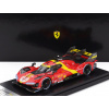 Bbr-models Ferrari 499p 3.0l Turbo V6 Team Ferrari Af Corse N 50 3. 1000 míľ Sebring 2023 Antonio Fuoco - Miguel Molina - Nicklas Nielsen 1:43 Červená Žltá Čierna