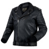 Kožená bunda OZONE RAMONES MODERN MATT BLACK 2XL
