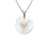 Prívesok Swarovski elements Twist biely Moonlight 18 mm