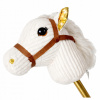 Hobby Horse mäkká hlava koňa kôň na palici erdží 72 cm zvuky cvalu plyšový
