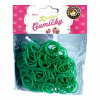 Gumičky Loom Bands (61) Loom Bands Pletací gumičky zelené 4, 200ks + háček