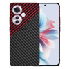 Techsuit - Carbonite FiberShell kryt pre Oppo Reno11 F - červený Vortex KF2333411