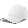 Atlantis Headwear Kšiltovka Sport Sandwich-S, 6 panelová, sandwich COT33027590899-white/navy UNI Bílá/navy