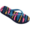 Havaianas Hav. Kids Slim Glitter Trendy Pink Flip Flops Unisex Navy Blue 7C