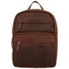 Kožený batoh hnedý - Greenwood Narek hnedá
