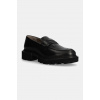 Kožené mokasíny AllSaints Vinni Loafer pánske, čierna farba, M051FB EUR 43