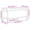vidaXL Úložná lavička dub sonoma 102x42x45 cm kompozitné drevo - Hnedá - 190746-124606