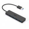 i-tec USB 3.0 SLIM HUB 4 Port passive - Black U3HUB404