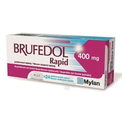 Brufedol Rapid 400 mg tbl flm (blis.) 1x24 ks