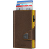Tru Virtu Wallet Click & Slide Bamboo Brown Bark Gold