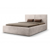 Wilsondo Čalúnená manželská posteľ s úložným priestorom Inez 140x200 - béžová