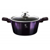Berlingerhaus Kastrol s poklicí s titanovým povrchem 24 cm Purple Eclipse Collection BH-6629