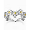 Thomas Sabo TR2337-051-4-54 ring - flower with stones silver Ladies