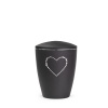 Zvieracia urna Elegance Heart - Čierna 0,5l