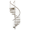 Minka STAIRS Kombinované točité schodisko Venezia orech/biela pr. 120 cm
